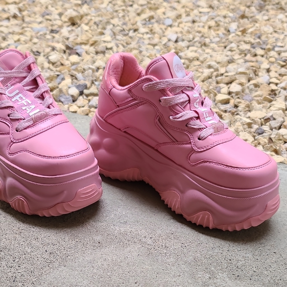 Buffalo David Bitton Bubblegum Pink Sneakers - Picture 3 of 9